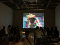 「四日市公害と環境未来館」主催の展覧会のコーナーで飛び出す３D恐竜映像を上映（三重県）。展覧会は13,343人ものお客様の来場あり！