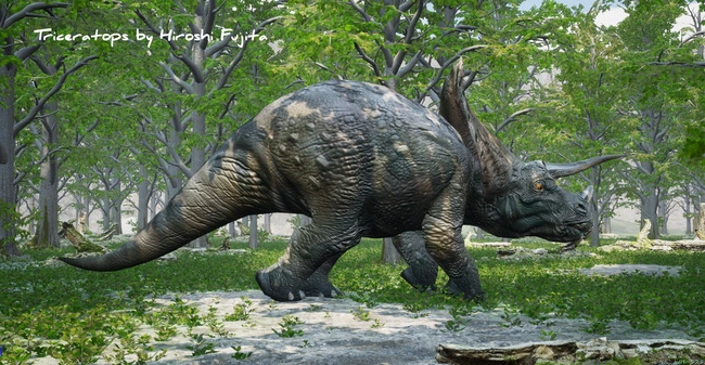成長すると現生の象より大きかったトリケラトプス