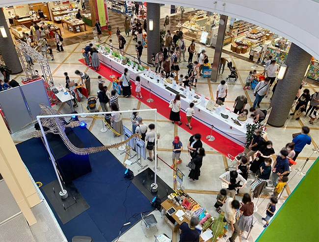 たくさんの方に夏の恐竜展を楽しんでいただけました。