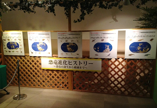 恐竜進化パネル展示例