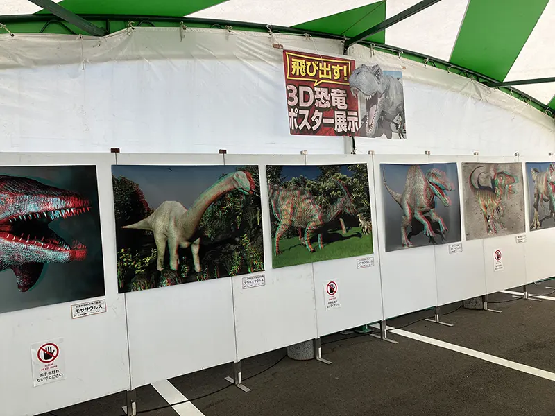 3Dメガネをかけると、映像が目の前に飛び出す迫力！想定外の驚きの飛び出しを体験できます！