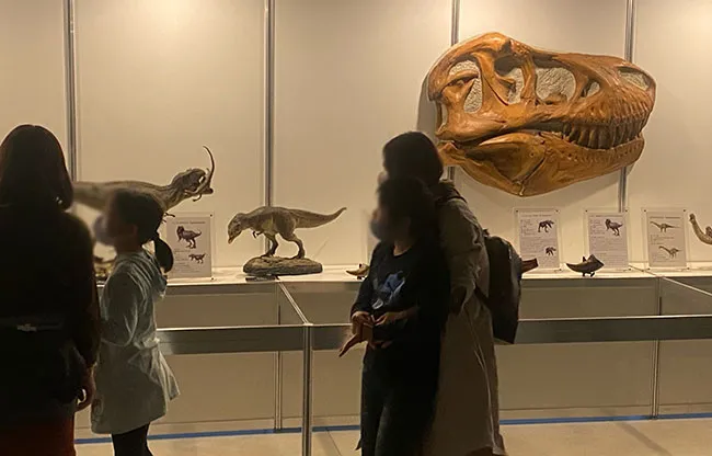 ティラノサウルス展示コーナー。